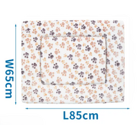 Nobleza plyšová podložka obojstranná biela XL 85x65 cm